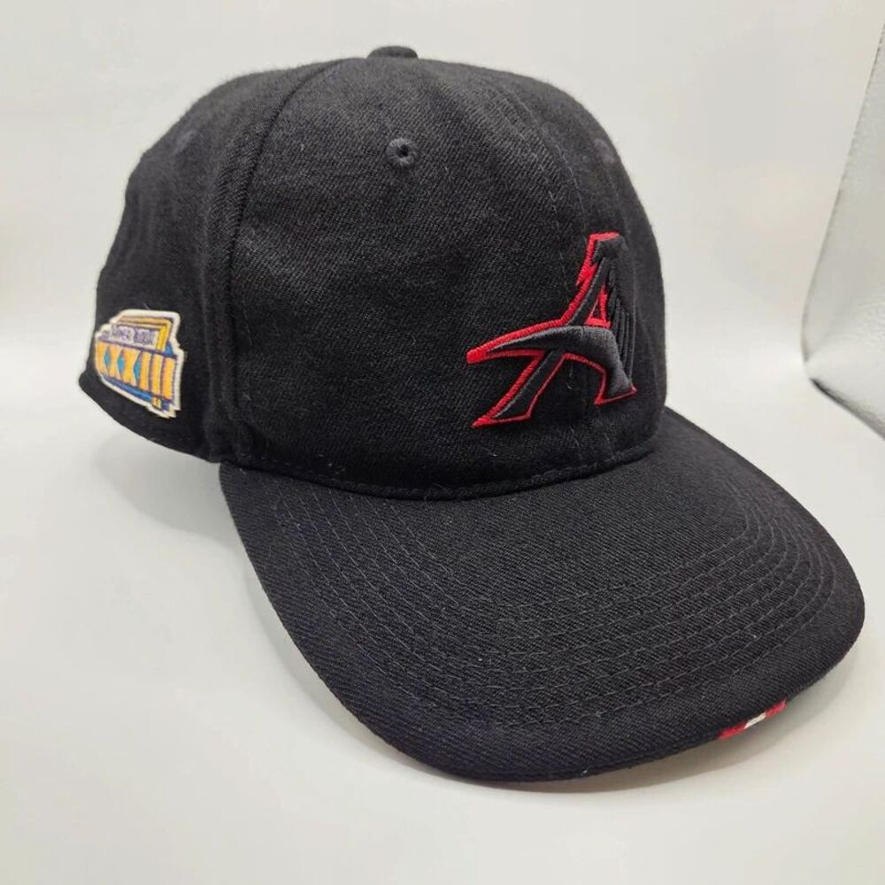 Vintage 90s Nike Team Atlanta Falcons Super Bowl xxxiii Fitted Hat 7 3/4 Sample